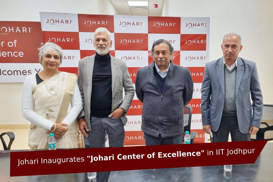 Johari inaugurates center of excellence in IIT jodhpur